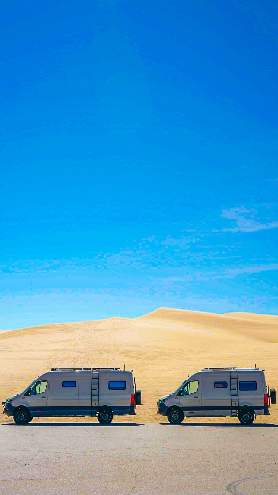 Conversion Vans at Sand Dunes